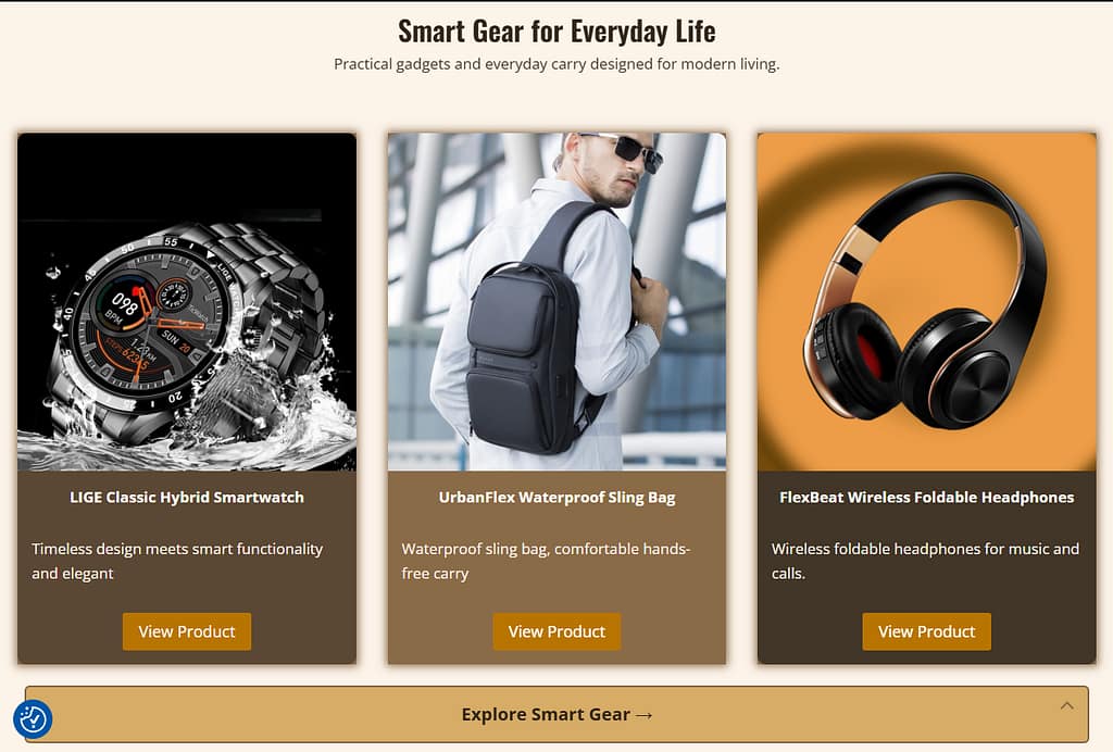 Image of the Home page for just-GoFor-it